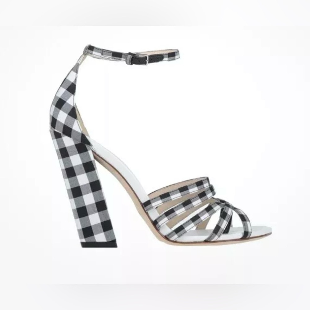 Burberry Split-toe Detail Gingham Check Hove Sandals